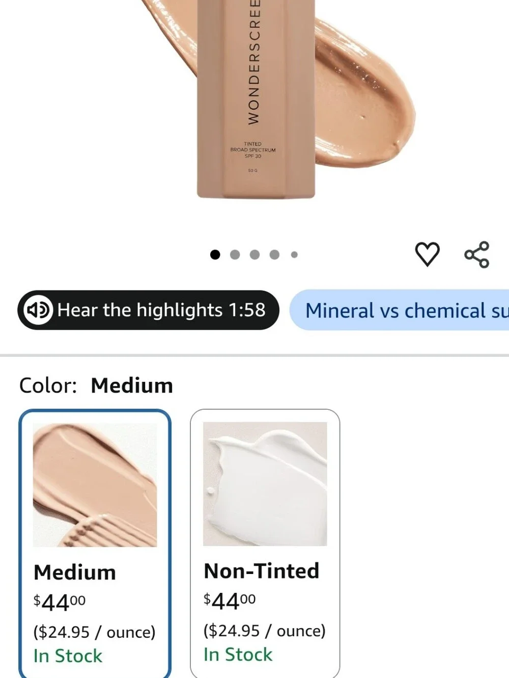 Wonderscreen Tinted Moisturizer — Warm Beige New